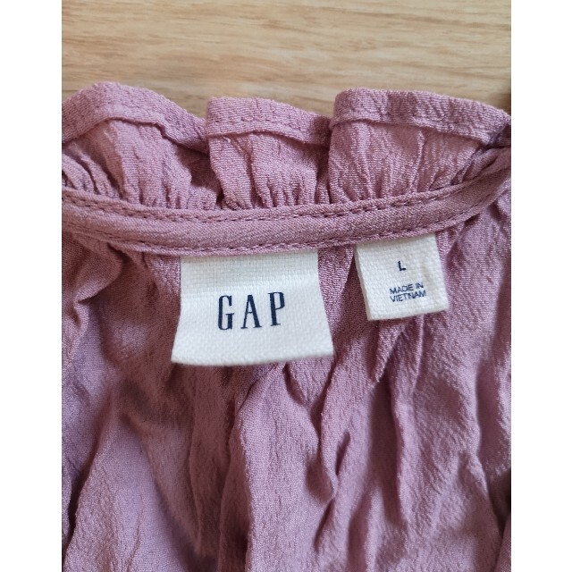 GAP(ギャップ)のGAPのくすみピンクが可愛いオープンショルダー膝丈ワンピース L レディースのワンピース(ひざ丈ワンピース)の商品写真