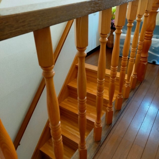 木製階段柵飾り丸角形20本セット