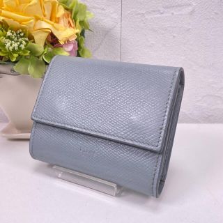 セリーヌ(celine)の★正規品★セリーヌ トリフォールド コンパクト ウォレット ミネラルブルー(財布)