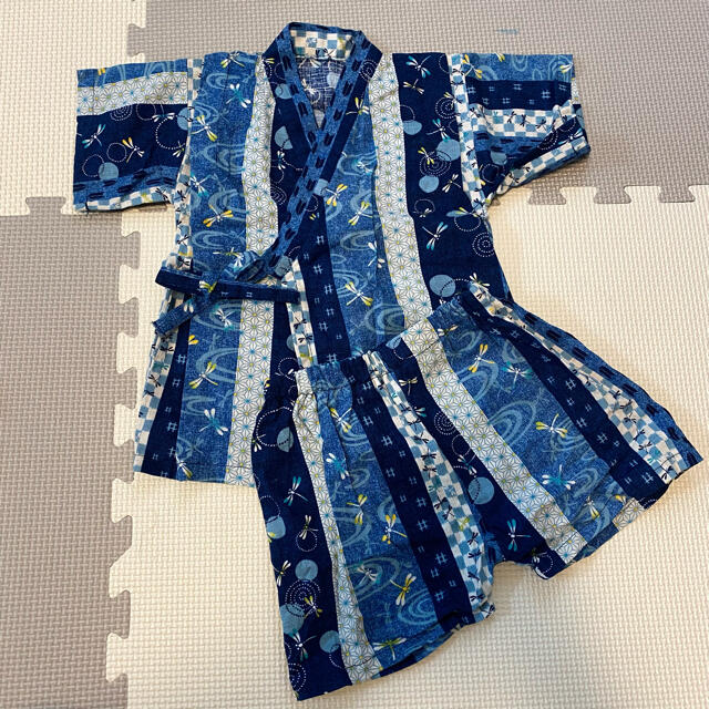 【美品】甚平 90cm キッズ/ベビー/マタニティのキッズ服男の子用(90cm~)(甚平/浴衣)の商品写真