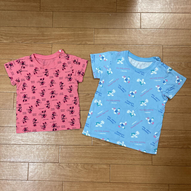 Tシャツ 姉妹兄妹ペアおそろいコーデ ミニー80cm、ドナルド100cm | フリマアプリ ラクマ
