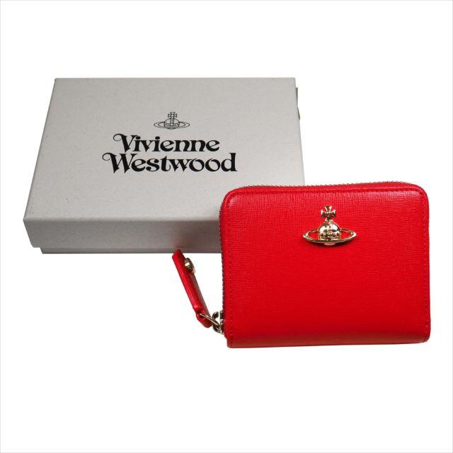 Vivienne Westwood(ヴィヴィアンウエストウッド)のヴィヴィアンウエストウッド SAFFIANO 小銭入れ財布 レッド レディースのファッション小物(財布)の商品写真
