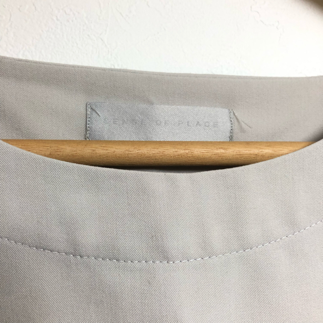 SENSE OF PLACE by URBAN RESEARCH(センスオブプレイスバイアーバンリサーチ)の美品　センスオブプレイス　グレー   tシャツ   オーバーサイズ メンズのトップス(Tシャツ/カットソー(半袖/袖なし))の商品写真