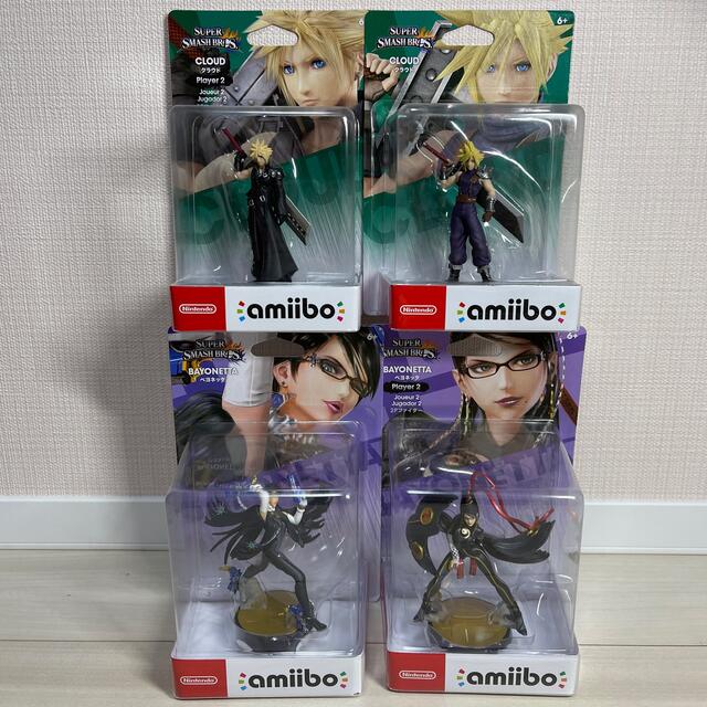 新品未開封 アミーボ クラウド2種 ベヨネッタ2種 amiibo