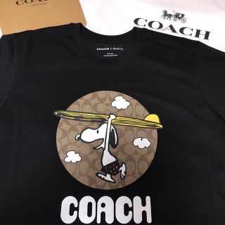 COACH×PEANUTS  スヌーピー シグネチャー Tシャツ　ブラック　Ｍ