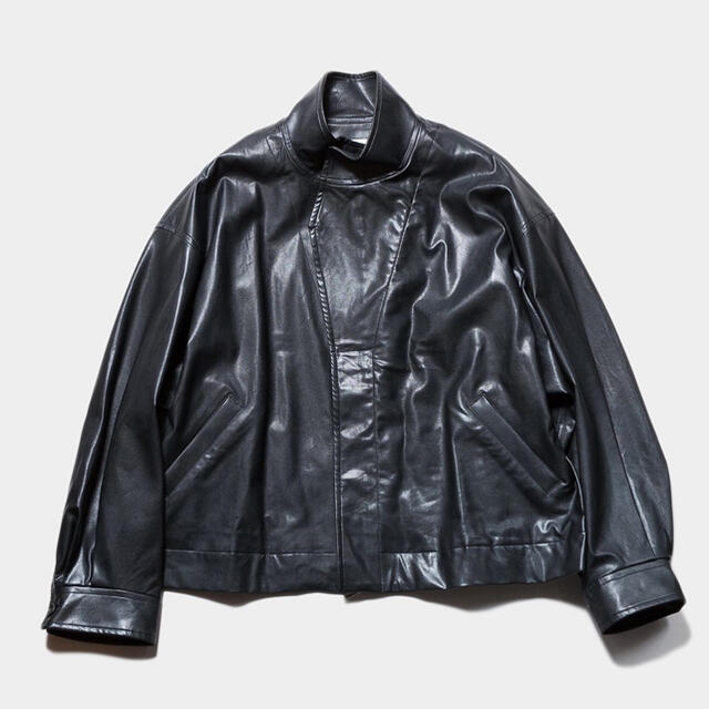 stein OVER SLEEVE FAKE LEATHER JACKET