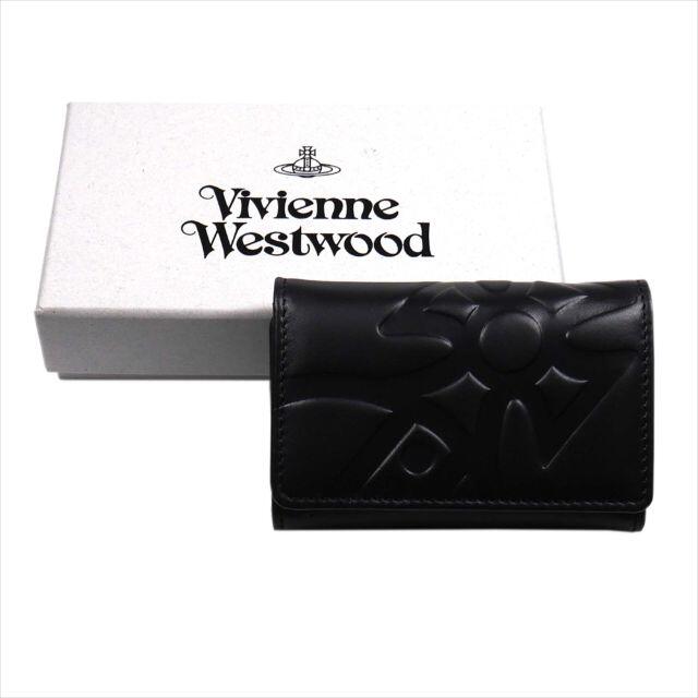 Vivienne Westwood(ヴィヴィアンウエストウッド)のヴィヴィアンウエストウッド 　型押しオーヴ　６連キーケース　ブラック メンズのファッション小物(キーケース)の商品写真