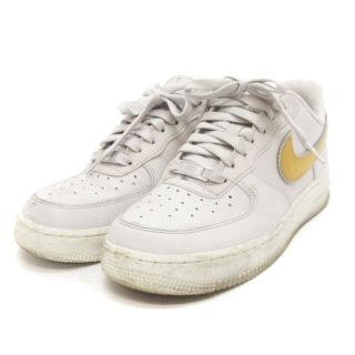 ナイキ(NIKE)のナイキ エアフォース1 スニーカー AR0642-001 グレー ゴールド 24(スニーカー)