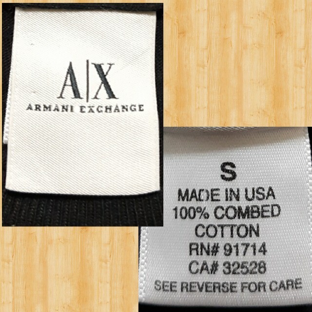 ARMANI EXCHANGE(アルマーニエクスチェンジ)のARMANI EXCHANGE アルマーニエクスチェンジ Tシャツ S ロゴ メンズのトップス(Tシャツ/カットソー(半袖/袖なし))の商品写真