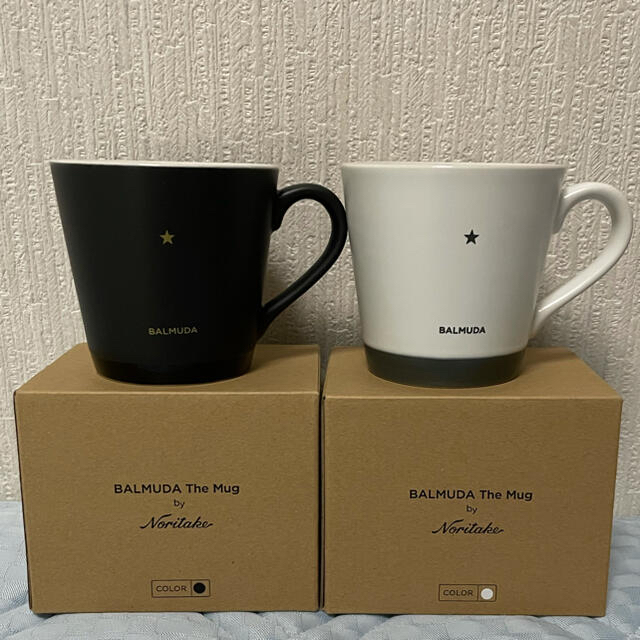 バルミューダ店舗限定　「ノリタケ」マグカップ ホワイト&ブラック　新品未使用品