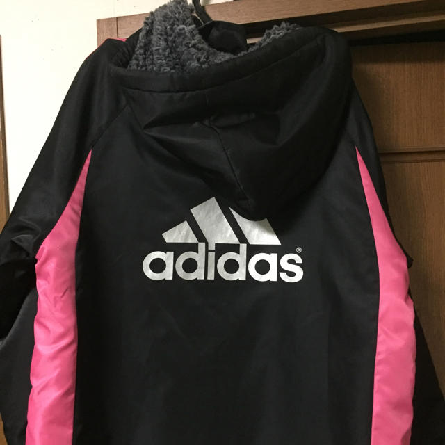 adidas(アディダス)の美品♡adidasベンチコート キッズ/ベビー/マタニティのキッズ服女の子用(90cm~)(コート)の商品写真