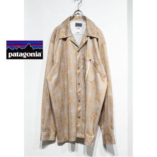 パタゴニア(patagonia)のPatagonia rhythm ポリエステル 開襟シャツ 総柄 希少 (シャツ)