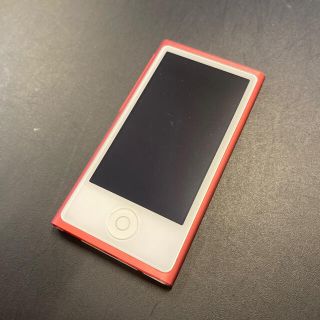 アップル(Apple)のiPod nano 第7世代 ピンク 16GB 動作確認済み 本体のみ(ポータブルプレーヤー)