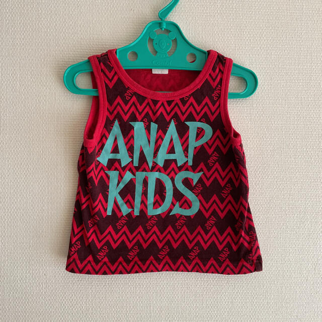 ANAP(アナップ)のANAP 赤　タンクトップ キッズ/ベビー/マタニティのキッズ服男の子用(90cm~)(Tシャツ/カットソー)の商品写真