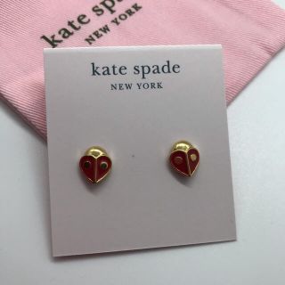 ケイトスペードニューヨーク(kate spade new york)のlawiiさま専用　新品！ケイトスペード　テントウムシ　ピアス(ピアス)