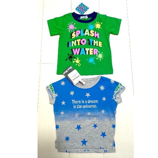 新品　80.90　２枚セット キッズ/ベビー/マタニティのキッズ服男の子用(90cm~)(Tシャツ/カットソー)の商品写真