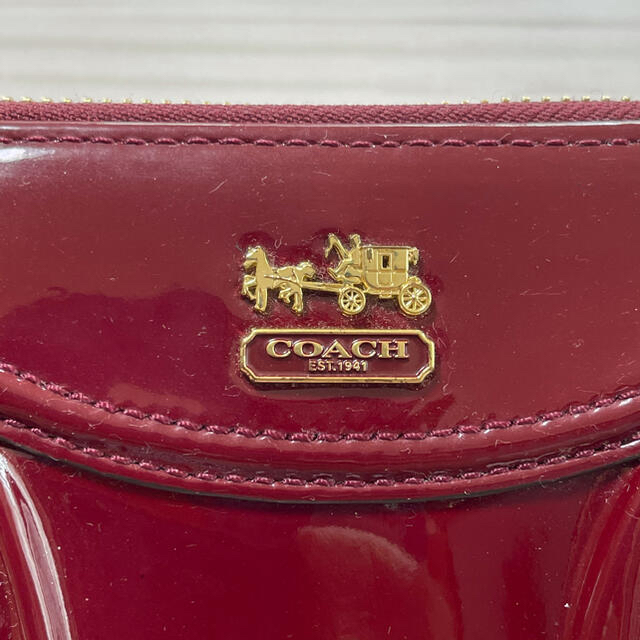 COACH(コーチ)のCOACH 長財布 エナメル素材 レディースのファッション小物(財布)の商品写真