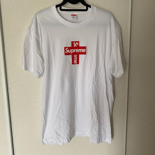 Supreme(シュプリーム)のSupreme Cross Box Logo tee L メンズのトップス(Tシャツ/カットソー(半袖/袖なし))の商品写真
