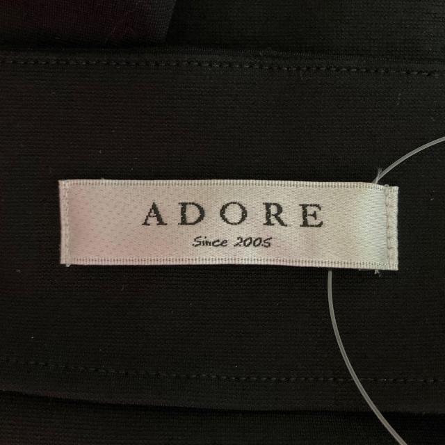 ADORE(アドーア)のアドーア 長袖カットソー サイズ38 M - 黒 レディースのトップス(カットソー(長袖/七分))の商品写真