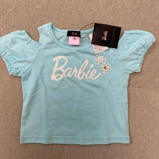 バービー(Barbie)の【タグ付き未使用品】Barbieバービー肩あきパフスリーブT(Tシャツ/カットソー)