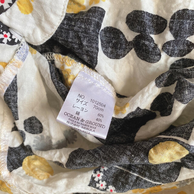 アカチャンホンポ(アカチャンホンポ)の美品　女の子　浴衣ロンパース　70 キッズ/ベビー/マタニティのベビー服(~85cm)(甚平/浴衣)の商品写真