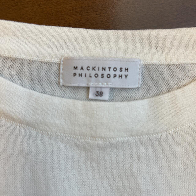 MACKINTOSH PHILOSOPHY(マッキントッシュフィロソフィー)のマッキントッシュフィロソフィー　トップス　38 ホワイト レディースのトップス(ニット/セーター)の商品写真