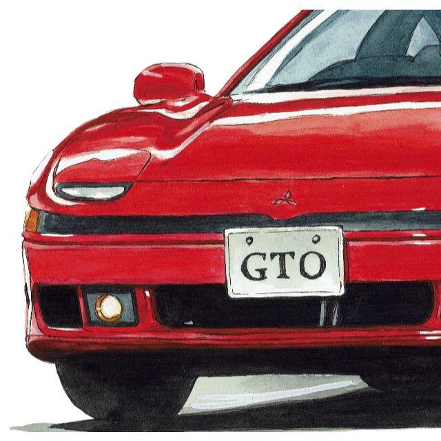 NC-1309三菱GTO/3000GT限定版画直筆サイン額装作家平右ヱ門エンタメ/ホビー