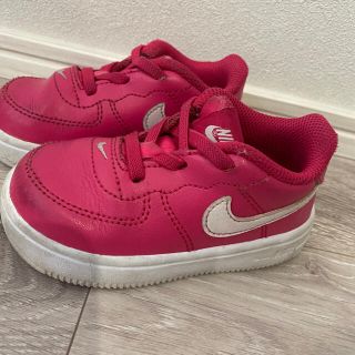 ナイキ(NIKE)の【12cm】NIKE ナイキ スニーカー　フォース1 ピンク(スニーカー)