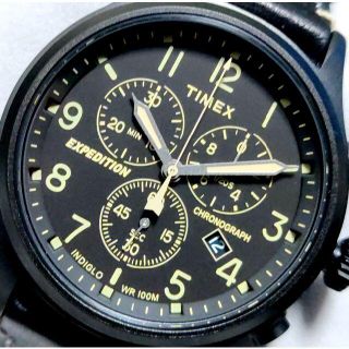 タイメックス(TIMEX)のTIMEX タイメックス エクスペディション ミリタリー ブラック(腕時計(アナログ))