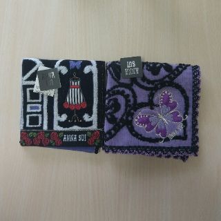 アナスイ(ANNA SUI)のアナスイ  タオルハンカチ  2枚  新品  (ヘ)(ハンカチ)