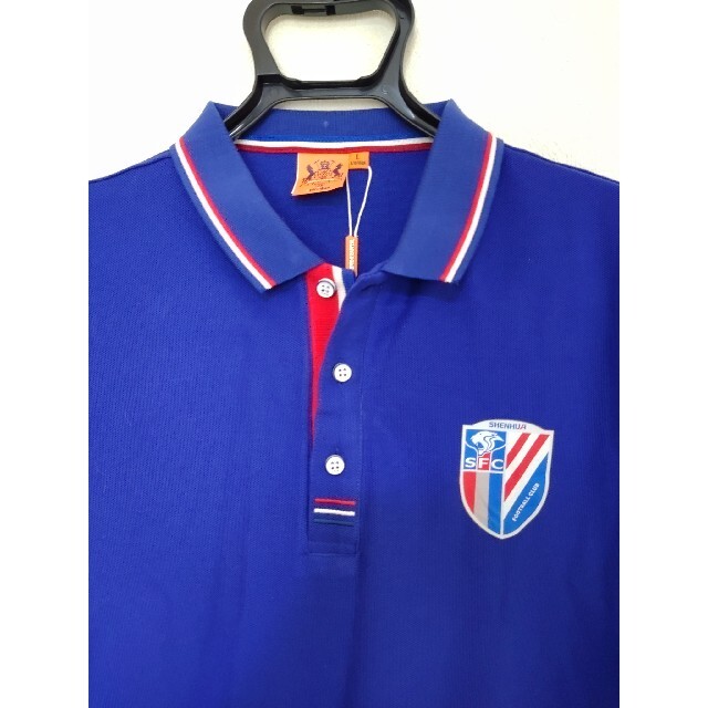 新品未使用 上海申花 ポロシャツ 中国 サッカー Lサイズ 中国スーパーリーグ