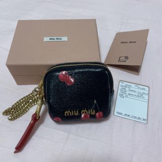 ミュウミュウ(miumiu)のmiumiu さくらんぼ柄　小物ケース(その他)