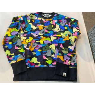 アベイシングエイプ(A BATHING APE)のAPE MULTI CAMO WIDE FIT CREWNECK S(スウェット)