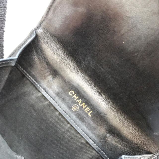 CHANEL(シャネル)のCHANEL Wホック 二つ折り財布 ブラック メンズのファッション小物(折り財布)の商品写真