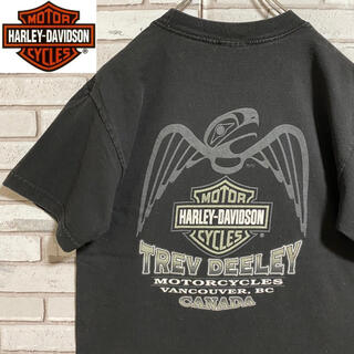 ハーレーダビッドソン(Harley Davidson)の90s 古着 ハーレーダビッドソン メキシコ製 バックプリント ビッグプリント(Tシャツ/カットソー(半袖/袖なし))