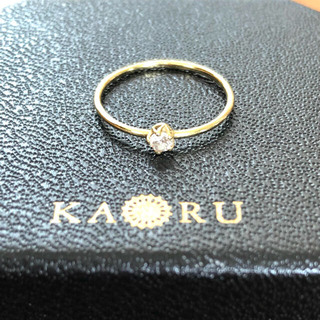 カオル(KAORU)のむぎちゃんさま☆ KAORU 18K ダイヤリング　8号(リング(指輪))