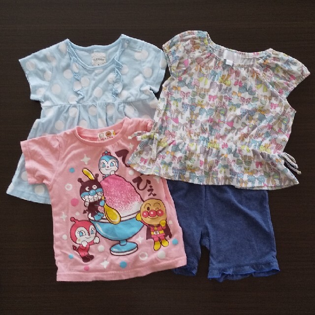 motherways(マザウェイズ)の女の子 90【夏】トップス＆ボトムス 3セット キッズ/ベビー/マタニティのキッズ服女の子用(90cm~)(Tシャツ/カットソー)の商品写真