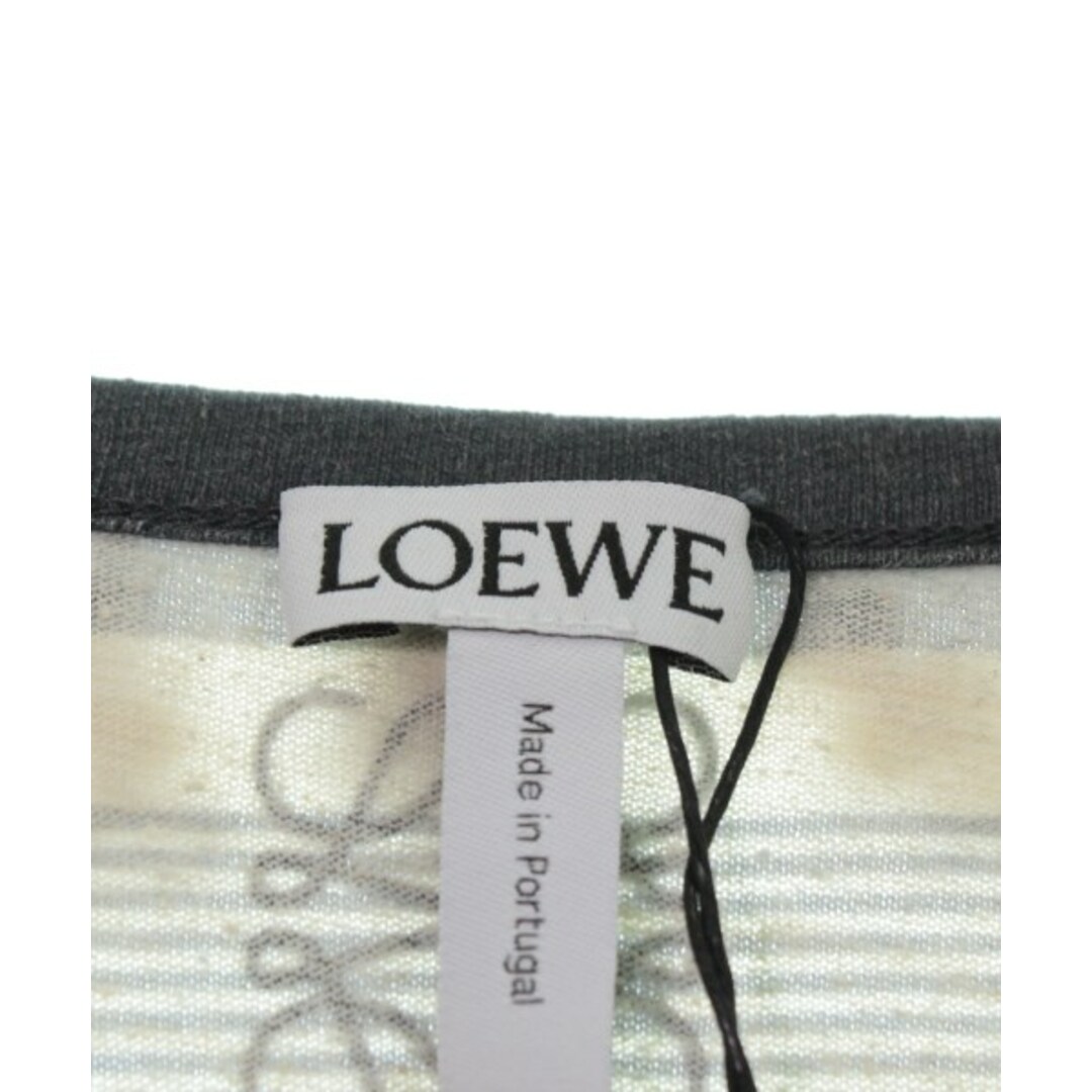 LOEWE ロエベ Tシャツ・カットソー S 紺xアイボリー等(ボーダー)