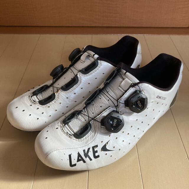 LAKE CX332 42.0 ワイド カンガルー革ビンディングシューズ 公式の