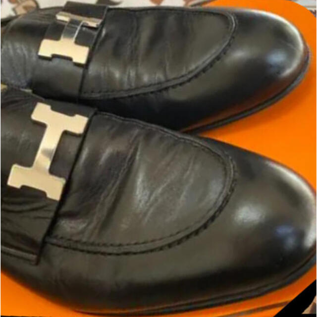 エルメス ローファー モカシン パリ 美品 42