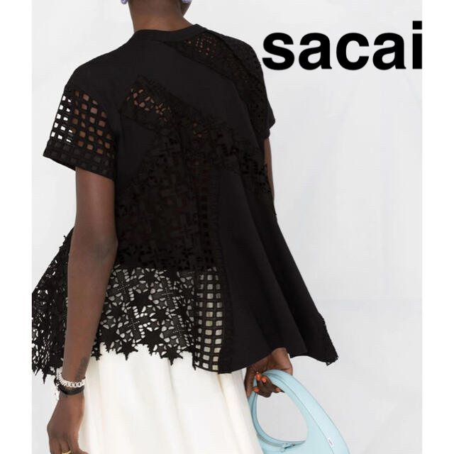 sacai2021新作レーザーカットブラウス