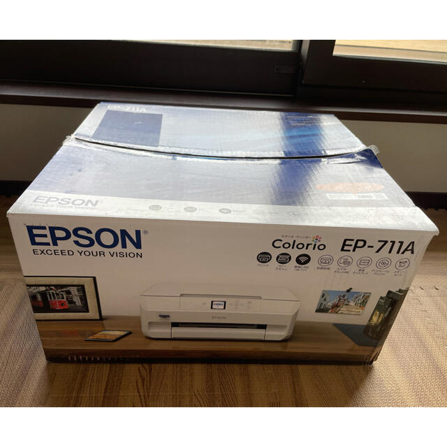 EPSON(エプソン)のエプソン プリンター　複合機 EP-711A 2019年製 スマホ/家電/カメラのPC/タブレット(PC周辺機器)の商品写真