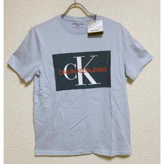 シーケーカルバンクライン(ck Calvin Klein)の新品 M ★ CK カルバンクライン ジーンズ Tシャツ US-S 水色(Tシャツ/カットソー(半袖/袖なし))