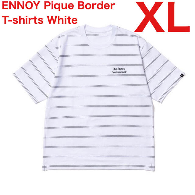 Ennoy ボーダーTシャツ 黒 XL | www.jarussi.com.br
