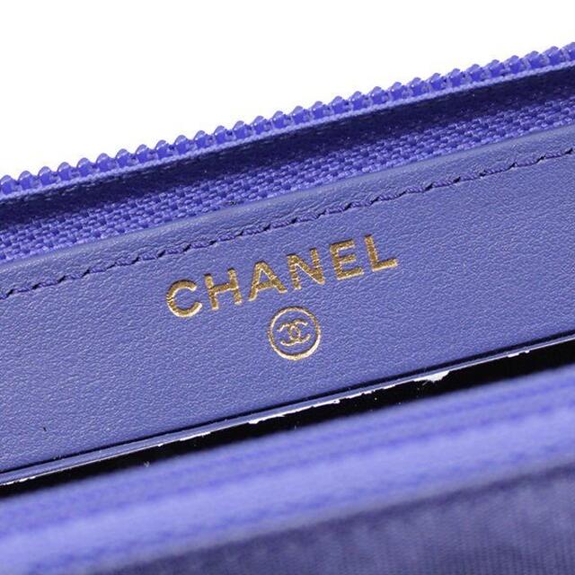 CHANEL(シャネル)の美品 シャネル 財布 ココ キャビアスキン パープル JS00124 レディースのファッション小物(財布)の商品写真