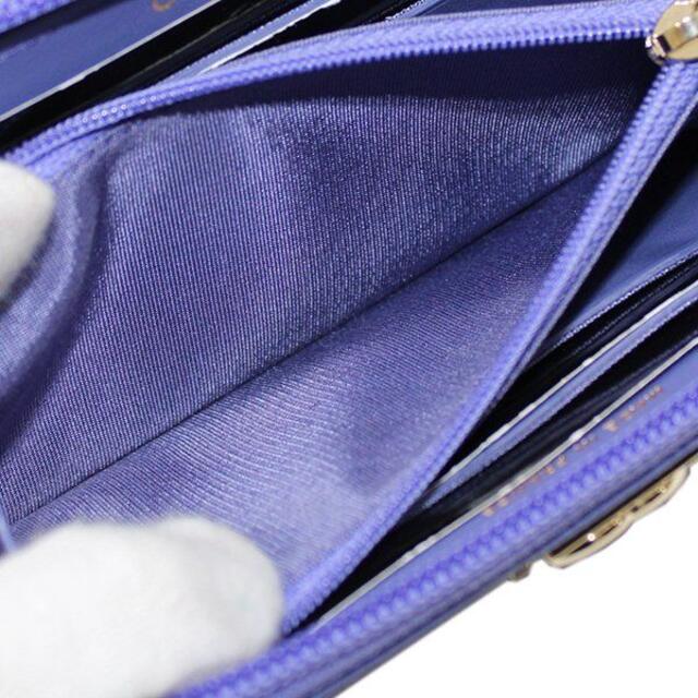 CHANEL(シャネル)の美品 シャネル 財布 ココ キャビアスキン パープル JS00124 レディースのファッション小物(財布)の商品写真