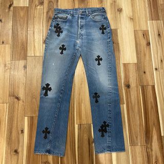 クロムハーツ(Chrome Hearts)の②レア クロムハーツ リーバイス 501 赤耳 クロスパッチ デニム(デニム/ジーンズ)