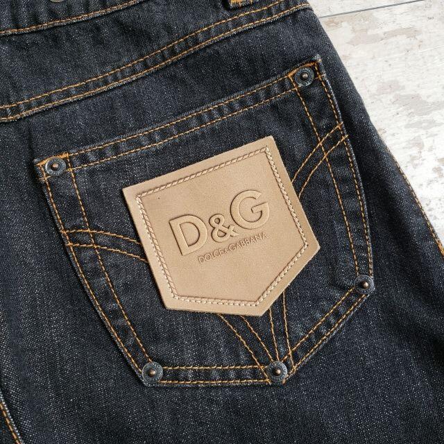 D&G ディーアンドジー ☆ デニム スカート Ａライン 38 伊製 黒