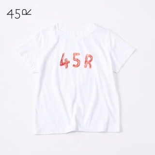 フォーティーファイブアールピーエム(45rpm)の45rpm✨裏面プリント 45Rロゴ 天竺 コットン R刺繍 45星TシャツL(Tシャツ(半袖/袖なし))