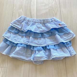 ミキハウス(mikihouse)のミキハウス  キュロット  ショートパンツ　チュチュリーナちゃんストライプ100(パンツ/スパッツ)